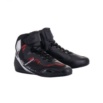 Alpinestars Faster 3 Shoes - Rideknit - Black /Silver/Red