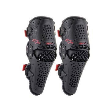 Alpinestars SX-1 V2 Knee Protector - Black / Red - Pair