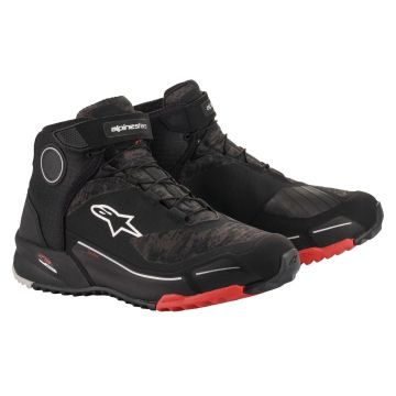 Alpinestars CR-X Drystar Riding Shoes - Black/Camo Red