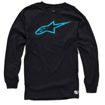 Alpinestars Astar Logo TShirt - Black/Blue 