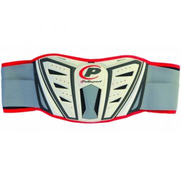 POLISPORT KIDNEY BELT - GREY/WHITE/RED 