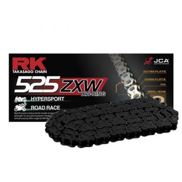 RK High Performance XW-Ring Chain Black "525" x 124 Link