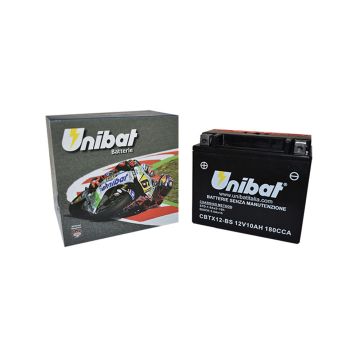 UNIBAT  Maintenance Free Series Motorcycle Battery - CBTX12-BS