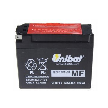 UNIBAT Maintenance Free Series Motorcycle Battery - CT4B-BS