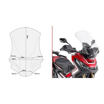 Givi D1156ST Specific Screen for Honda X-ADV 750 (17 > 18)