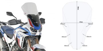 GIVI D1178ST Specific Screen for Honda Africa Twin Adventure Sports 2019