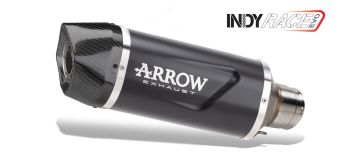 Arrow Exhaust | Indy Race EVO aluminium "Dark" silencer with carby end cap | Fits: CF Moto  450 MT 2024 - 0