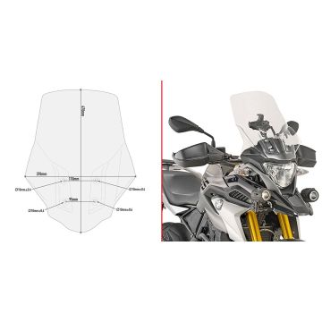 GIVI D5126ST Specific  Screen for BMW - G 310 GS (17 > 19)