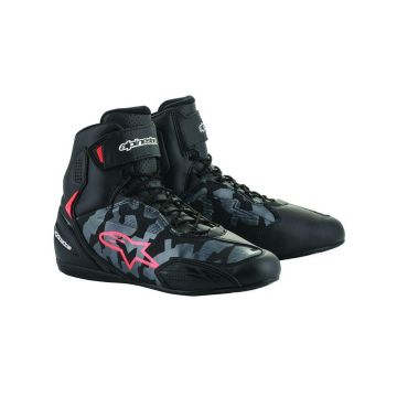 Alpinestars - Faster 3 Shoes - Black/Grey Cam/Red Flow
