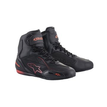 Alpinestars - Faster 3 Drystar Drystar Shoes - Black/Red Fluo
