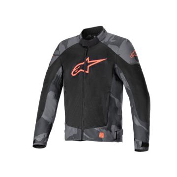 ALPINESTARS - T-SP X Superair Textile Jacket - Gray Camo/Red Fluo