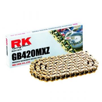 RK MOTOCROSS RACING CHAIN GOLD "420" X 126 LINK