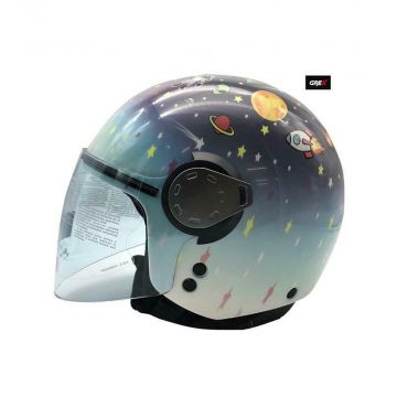 Grex G1.1 Junior Half Face Helmet - Artwork - Blue