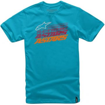 Hashed Tee Turquoise