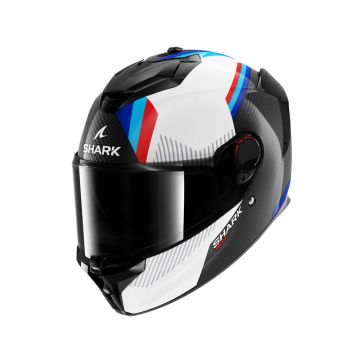 Shark Spartan GT Pro Carbon Full Face Helmet - White/Blue