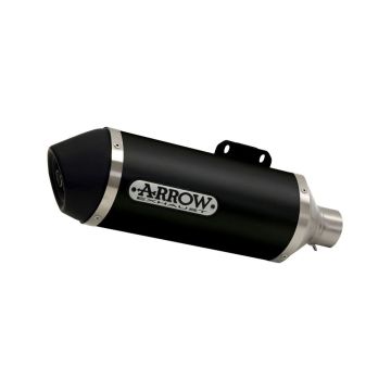 ARROW Urban Aluminium "Dark" Silencer With Carbon End Cap For Piaggio Beverly 300 HPE 2021