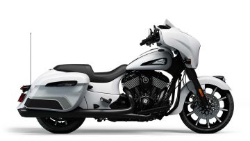 Indian Chieftain Dark Horse - Ghost White Metallic Smoke / Graphics - 2024