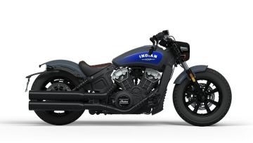 Indian Scout Bobber - Stealth Gray Azure Crystal - 2024