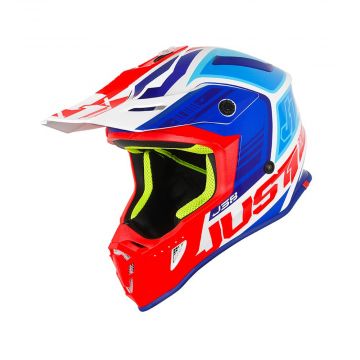 Just1 J38 Blade Blue / Red / White Gloss MX Helmet