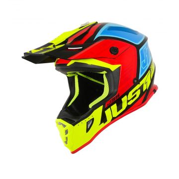 Just1 J38 Blade Black/Yellow/Red/Blue - Motocross/Enduro Helmet