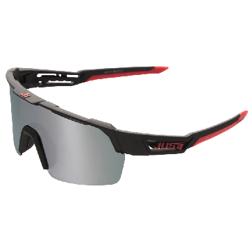 Just1 - Sunglasses - Sniper Urban - Dark Mirror Lens - Black / Red