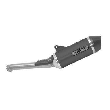 ARROW Race-Tech Aluminium "Dark" Silencer With Carby End Cap For KTM 790 Adventure 2019