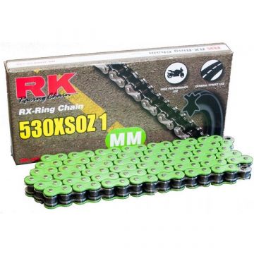 RK Heavy Duty X-Ring Chain Green "530" x 124 Link