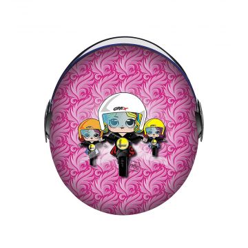 Grex G1.1 Junior Half Face Helmet - Artwork - Pink