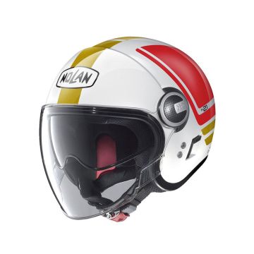 Nolan N21 Flybridge Visor Jet Helmet - Metal White