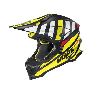 Nolan N53 Cliffjumper - Black Yellow White - Motocross Helmet