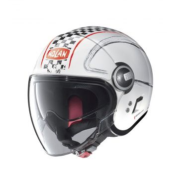 Nolan N21 Getaway Visor Jet Helmet - Metal White