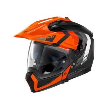 Nolan N70-2 - X Decurio N-Com Crossover  Helmet - Orange/Flat Black