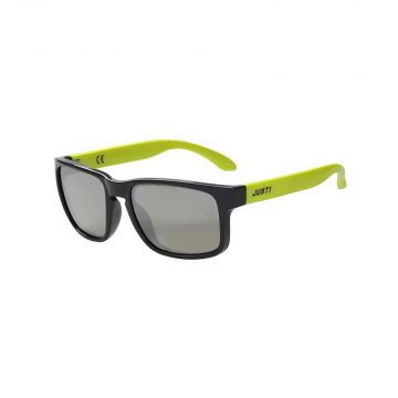 Just1 - Sunglasses - Kickflip - Fluo Yellow / Grey Frame - Silver Mirror Lens