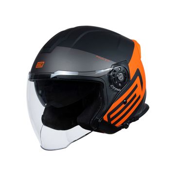 Origine - Jet Helmet - Palio 2.0 Scout - Orange Fluo/Black Matt