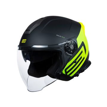 Origine - Jet Helmet - Palio 2.0 Scout - Yellow Fluo/Black Gloss