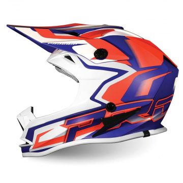 Progrip 3009 Kids Helmet - ORANGE / BLUE - SPECIAL ABS - MOTOCROSS/ENDURO HELMET