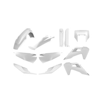 Polisport - MX Plastic Kit White - Husqvarna TE, FE - 2020
