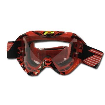 Progrip 3450 MX Goggles Top Line Light Sensitive-Red/Black