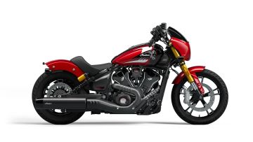 Indian 101 Scout Limited+Tech - Sunset Red Metallic with Graphics - 2025