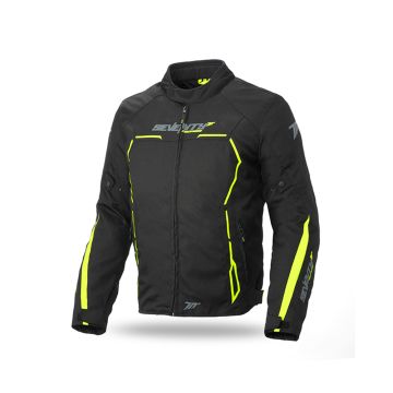 Seventy Degrees - SD-JR65 - Winter Racing Jacket- Black/Fluo Yellow