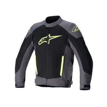 ALPINESTARS - T-SP X Superair Textile Jacket - Tar Gray/Black/Yellow Fluo