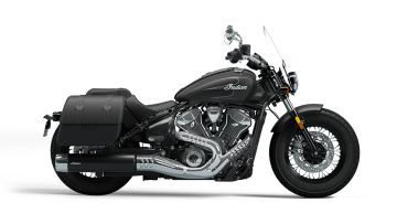 Indian Super Scout Limited+Tech - Black Smoke with Graphics - 2025