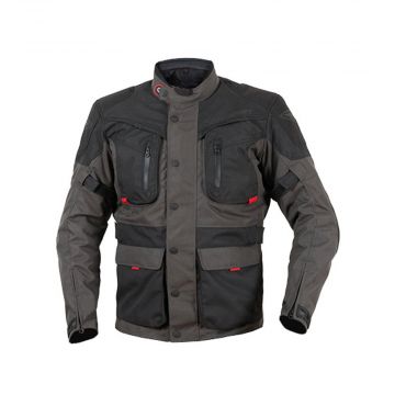 Prexport Syrio Touring Jacket - Black / Gun / Red