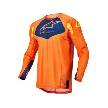 ALPINESTARS YOUTH RACER FACTORY JERSEY - ORANGE / BLACK / WHITE / YELLOW