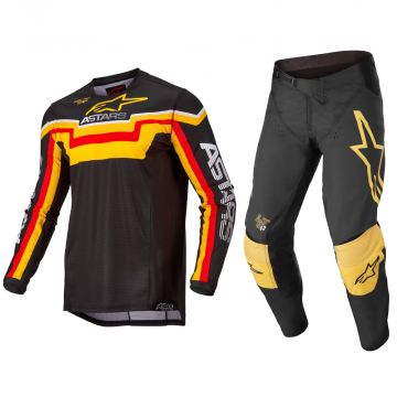 Alpinestars Techstar Quadro Gear Set - Black / Yellow - 34