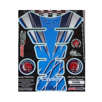 MOTOGRAFIX TK006B-TANK PROTECTOR-KAWASAKI--BLUE