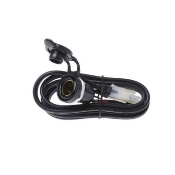 TM78 DIN-STD WEATHERPROOF SOCK  This weatherproof DIN accessory socket is designed to be panel-mounted on a vehicle to provide an external charging point and power outlet socket. It is the same format as is used on some Triumph, BMW and Honda mot