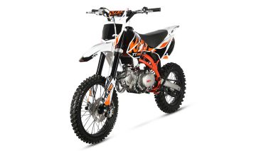 Kayo TT140 - 140cc Manual - 4 Stroke Dirt Bike - White / Orange / Black 