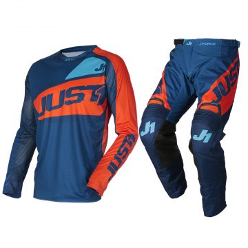 Just1 - J-Force Vertigo MX Gear Set - Blue/Orange - 40