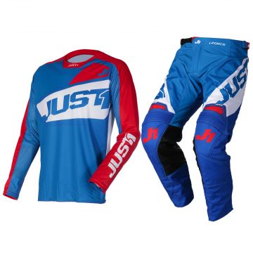 Just1 - J-Force Vertigo MX Gear Set - Blue/White/Red - 32